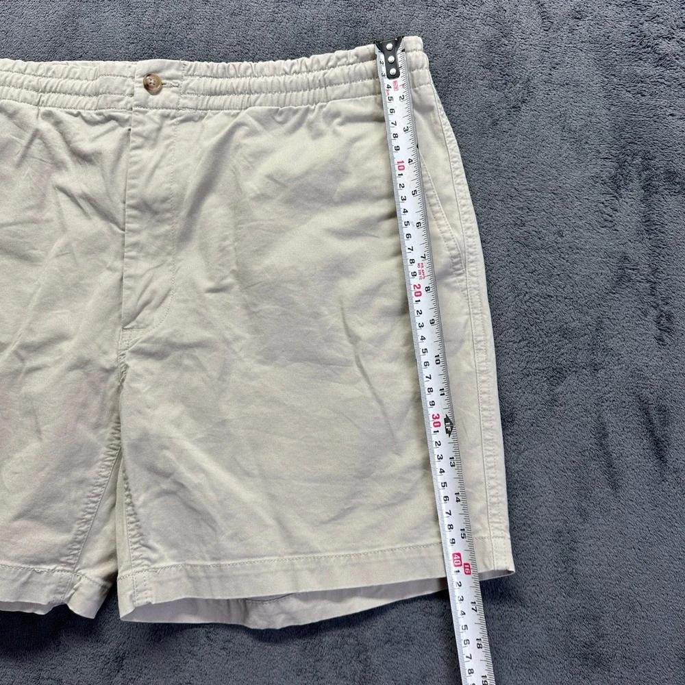 Polo Ralph Lauren Shorts Mens XL Tan Classic Fit 6 Inseam Chino Elastic Waist